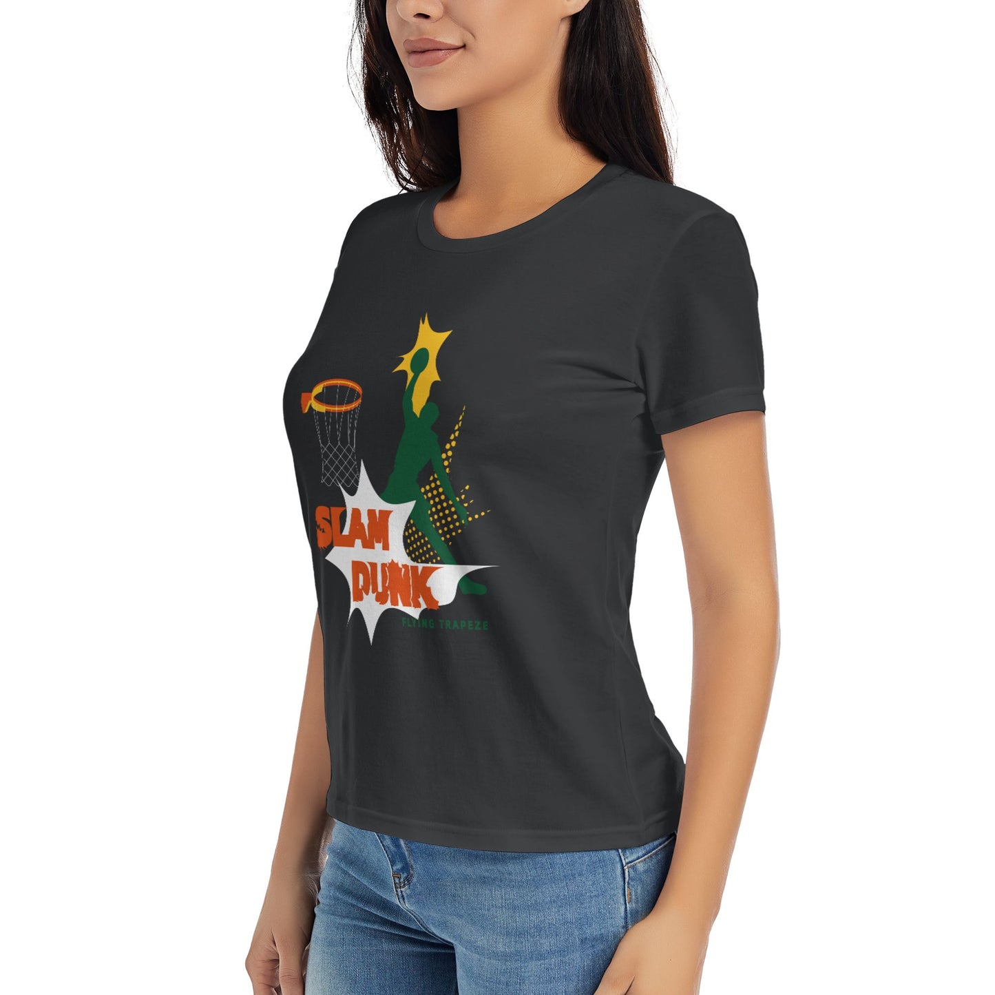 Slam Dunk Women's Short Sleeve Cotton T-Shirt