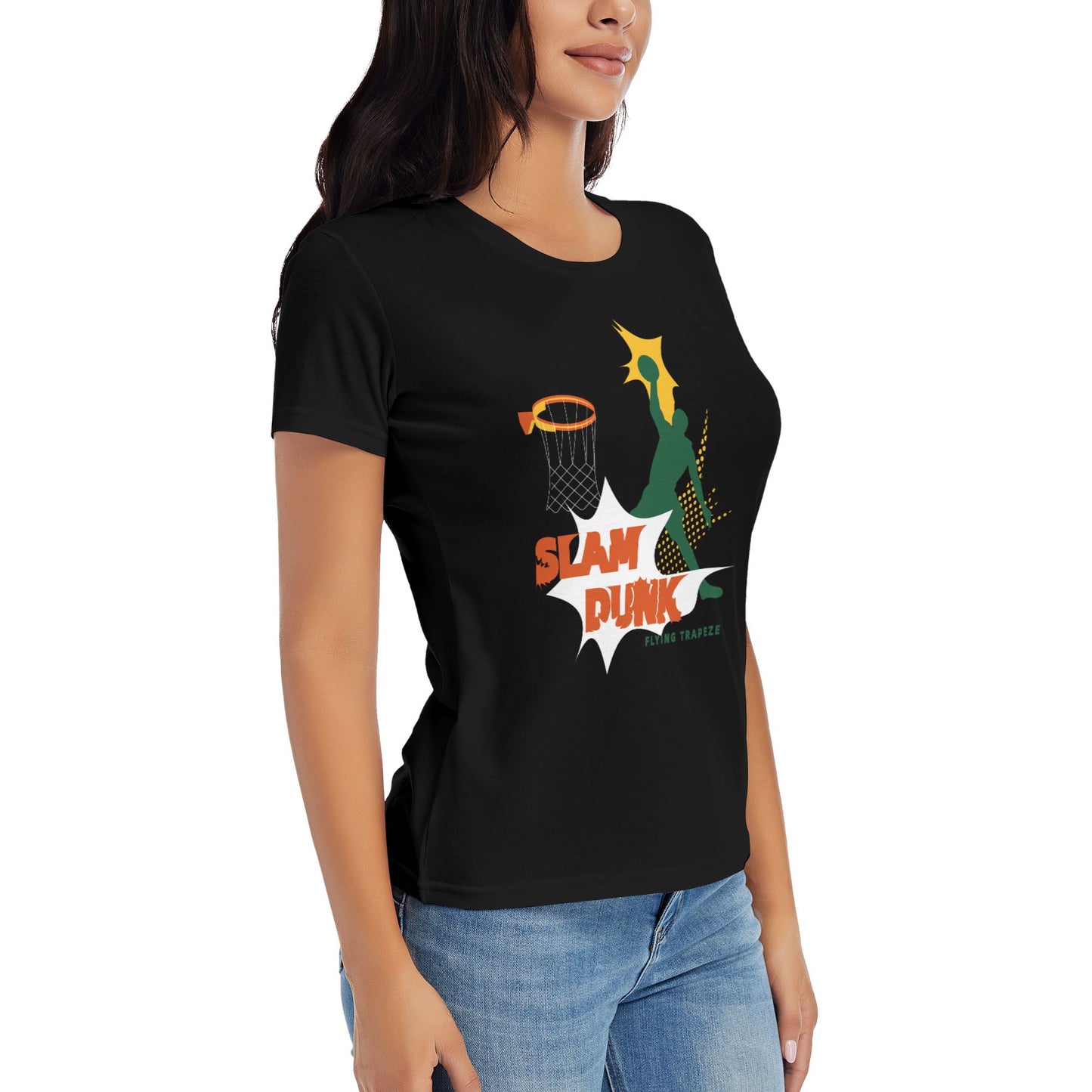 Slam Dunk Women's Short Sleeve Cotton T-Shirt