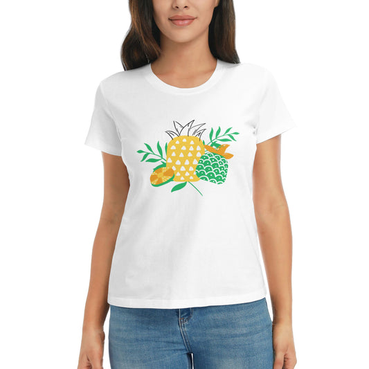 Pineapple Women's Short Sleeve Cotton T-Shirt