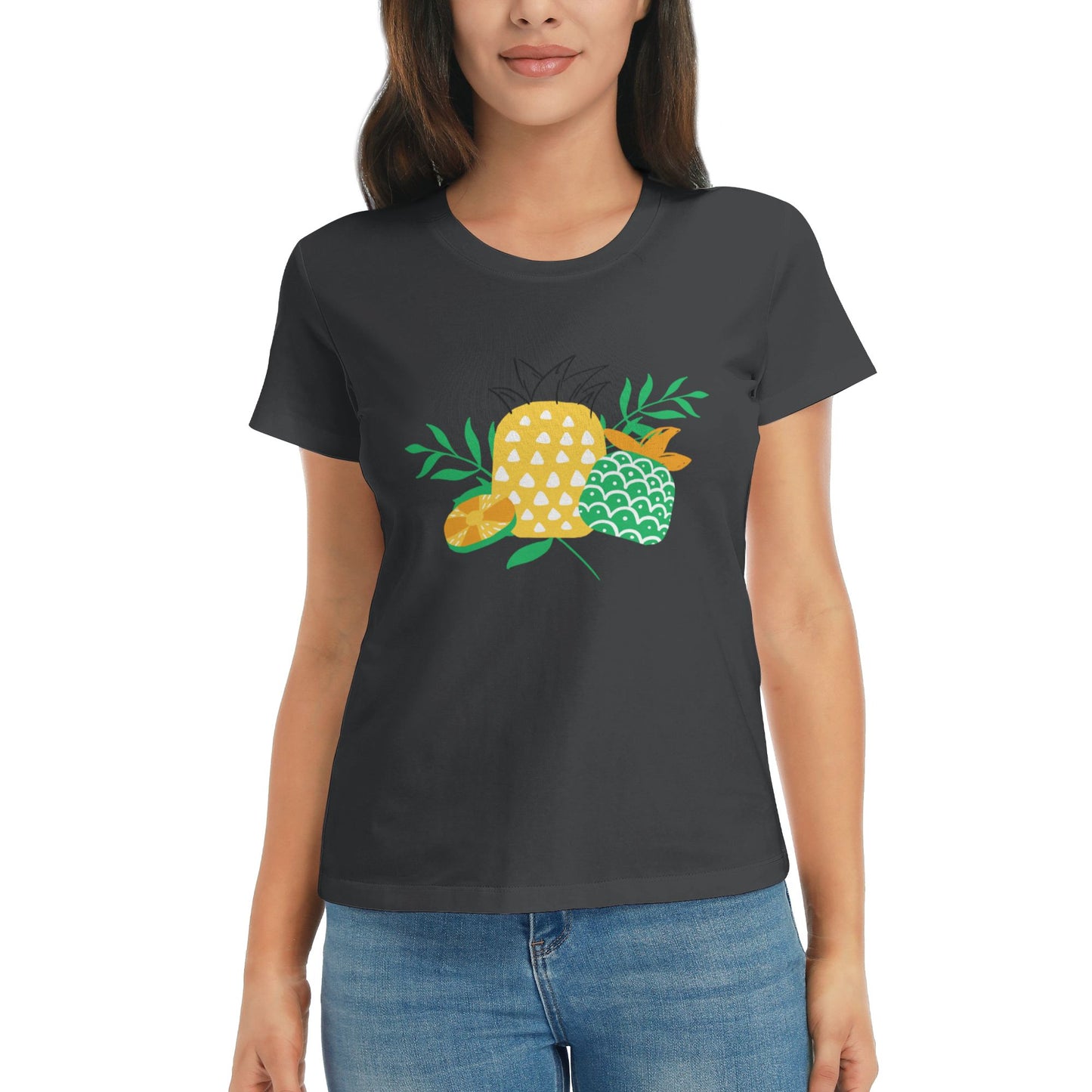 Pineapple Women's Short Sleeve Cotton T-Shirt