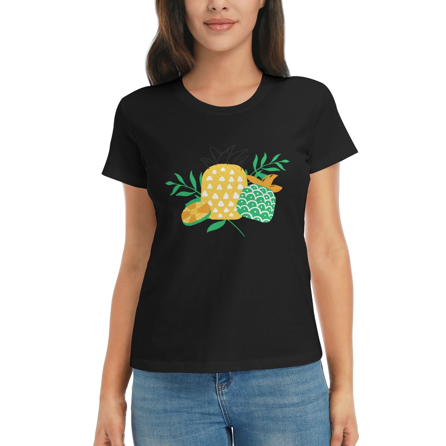 Pineapple Women's Short Sleeve Cotton T-Shirt