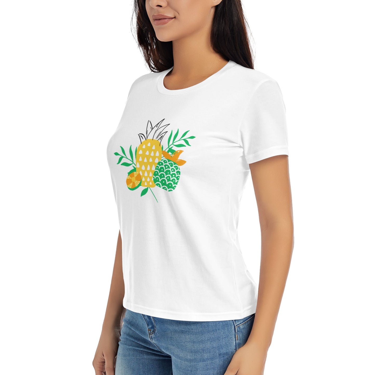 Pineapple Women's Short Sleeve Cotton T-Shirt