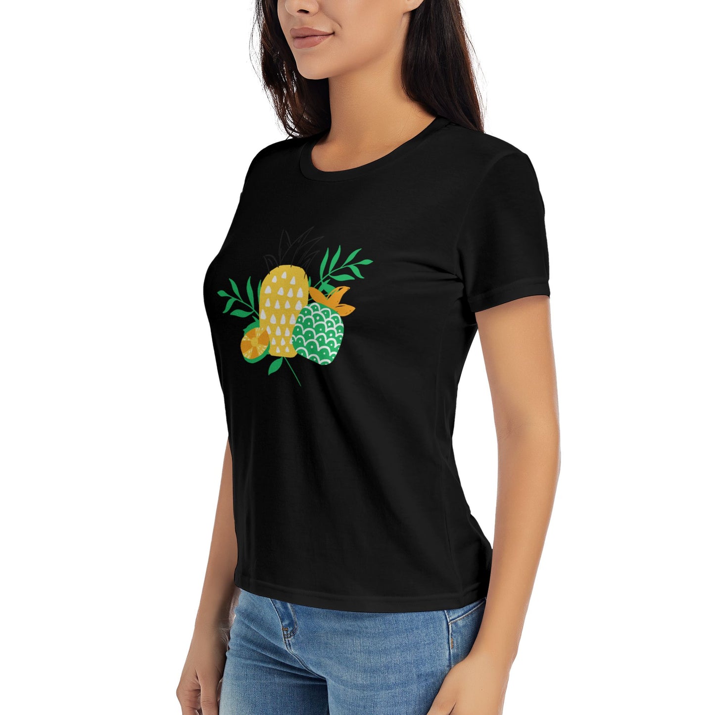 Pineapple Women's Short Sleeve Cotton T-Shirt