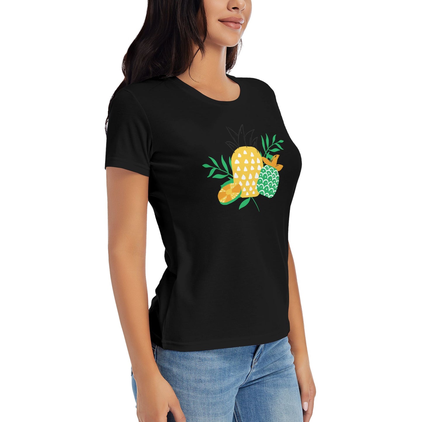 Pineapple Women's Short Sleeve Cotton T-Shirt