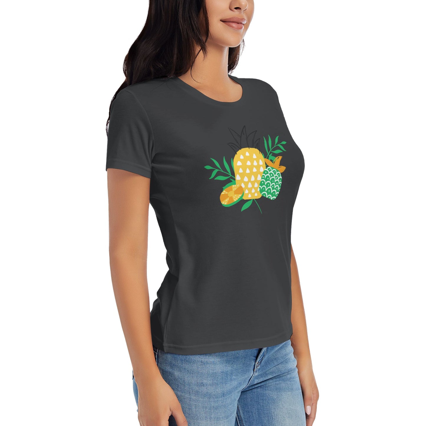 Pineapple Women's Short Sleeve Cotton T-Shirt