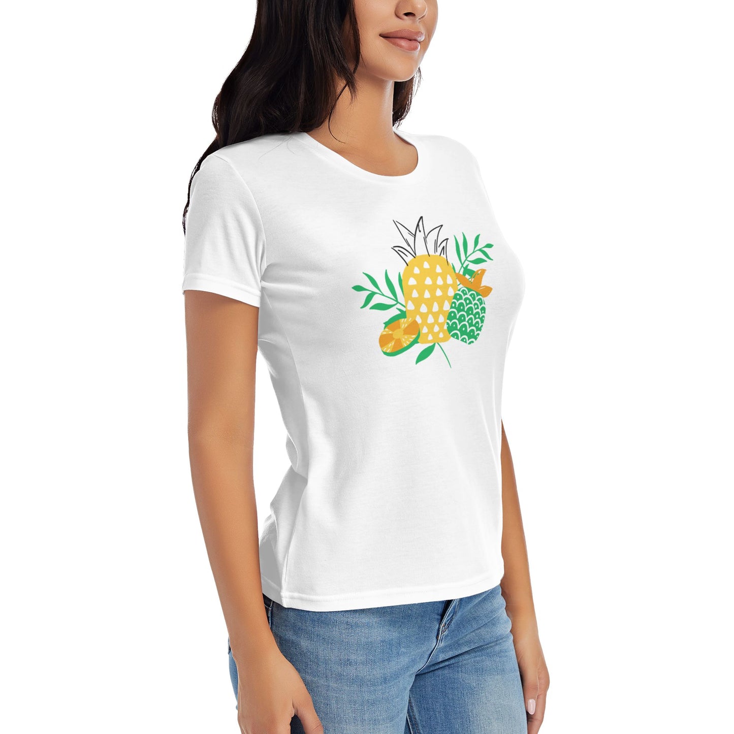 Pineapple Women's Short Sleeve Cotton T-Shirt