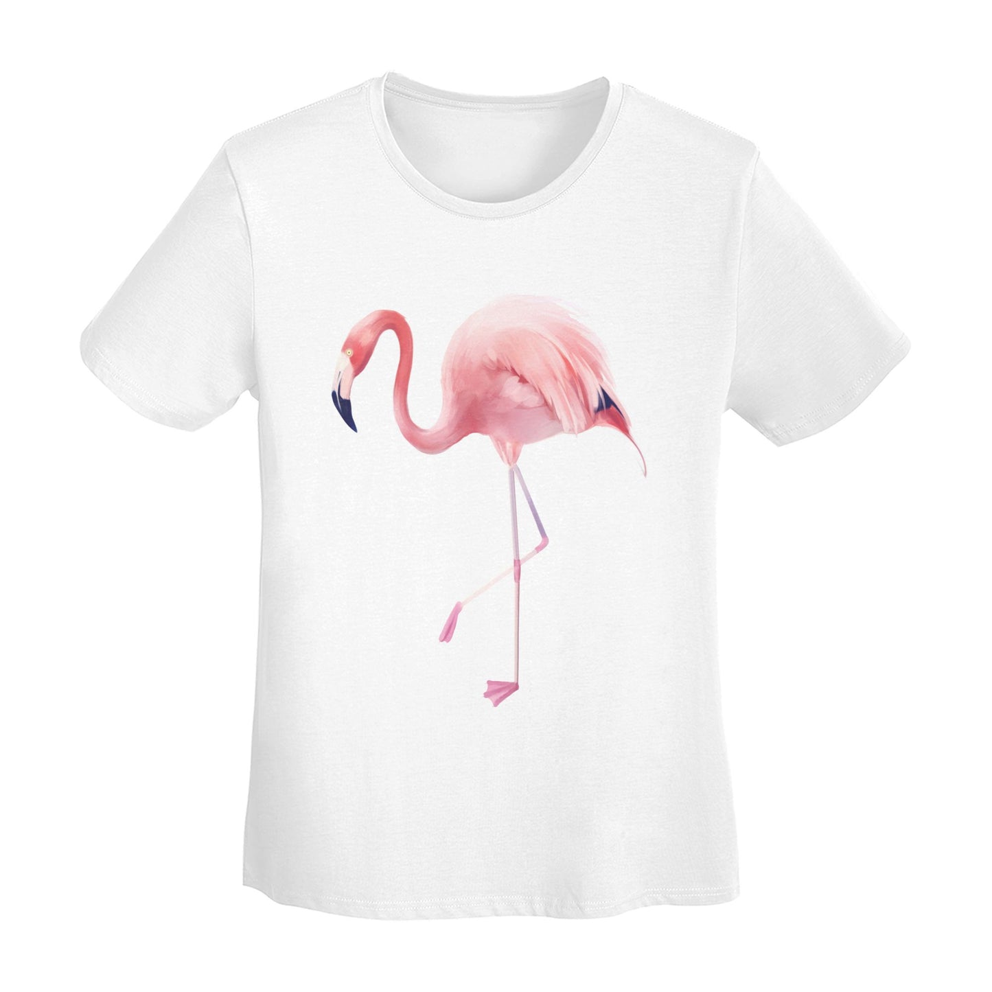 Flamingo Women's Short Sleeve Cotton T-Shirt