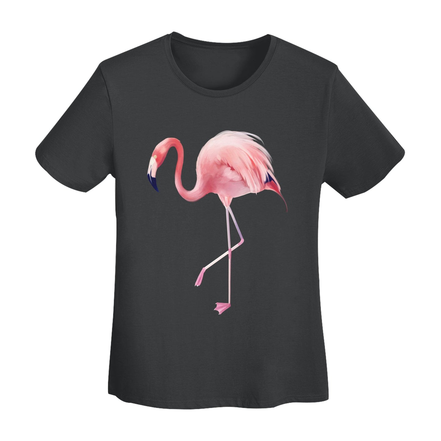Flamingo Women's Short Sleeve Cotton T-Shirt