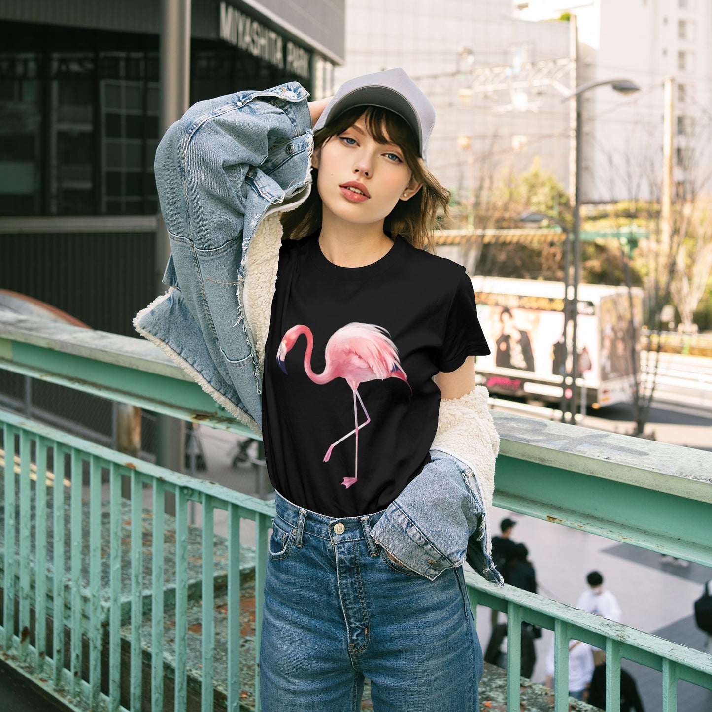 Flamingo Women's Short Sleeve Cotton T-Shirt