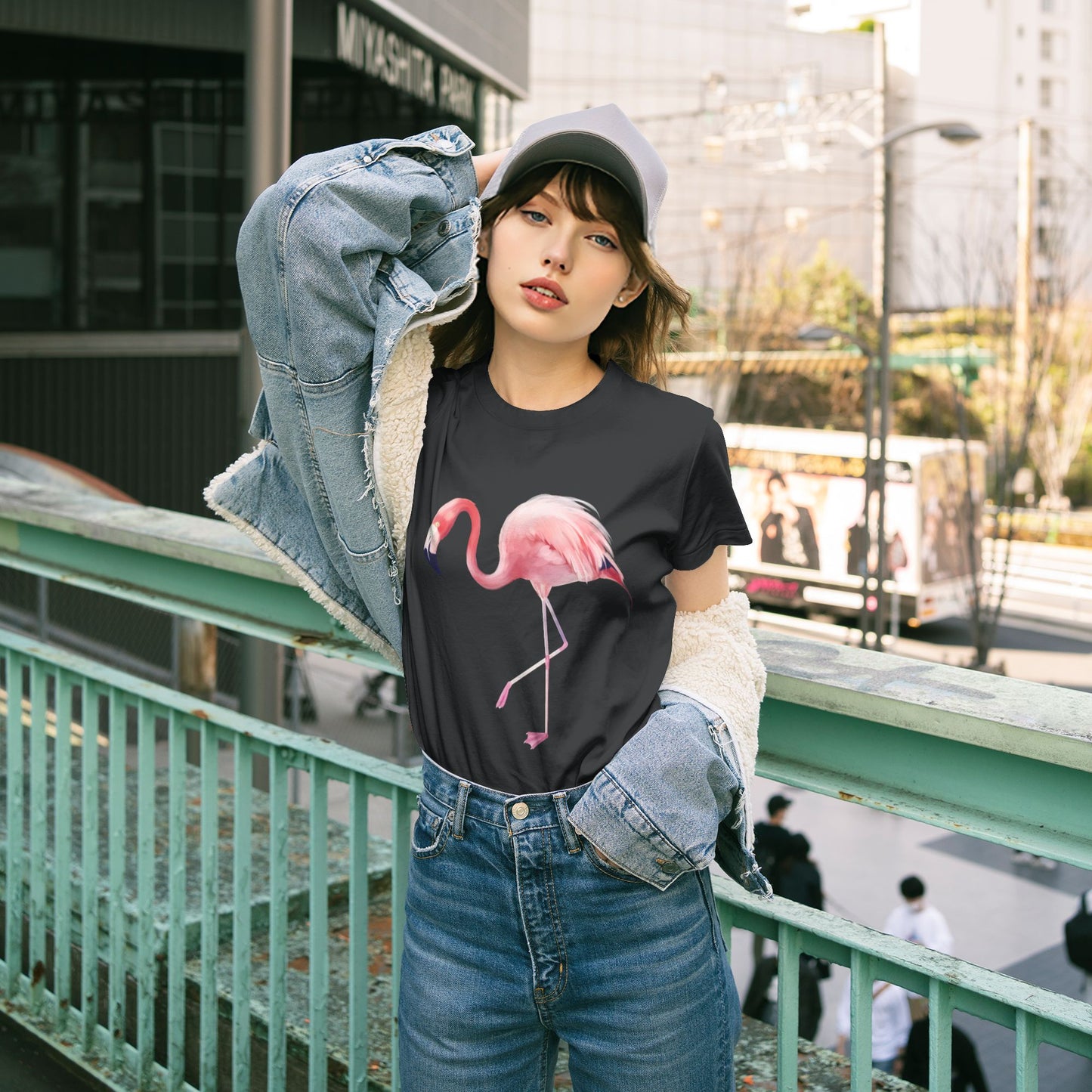 Flamingo Women's Short Sleeve Cotton T-Shirt