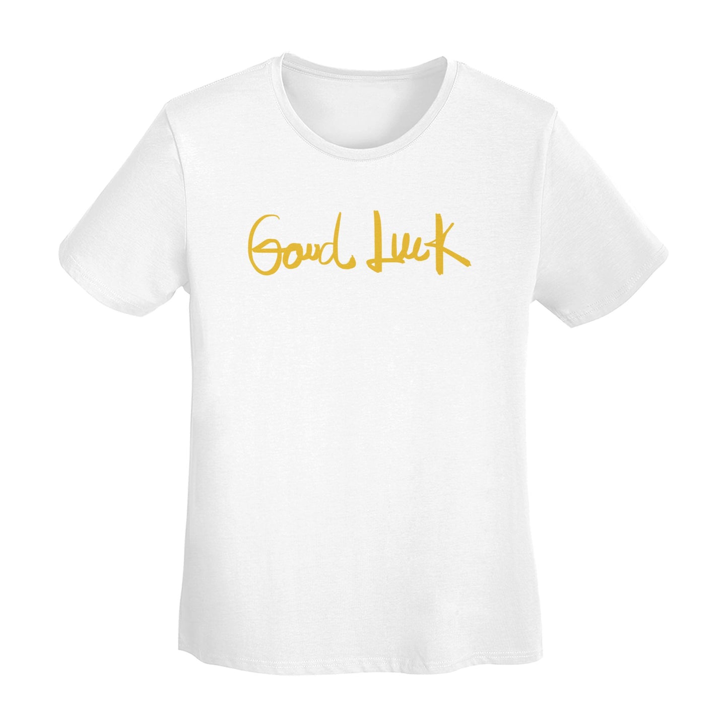 Good Luck Short Sleeve Cotton T-Shirt For Women