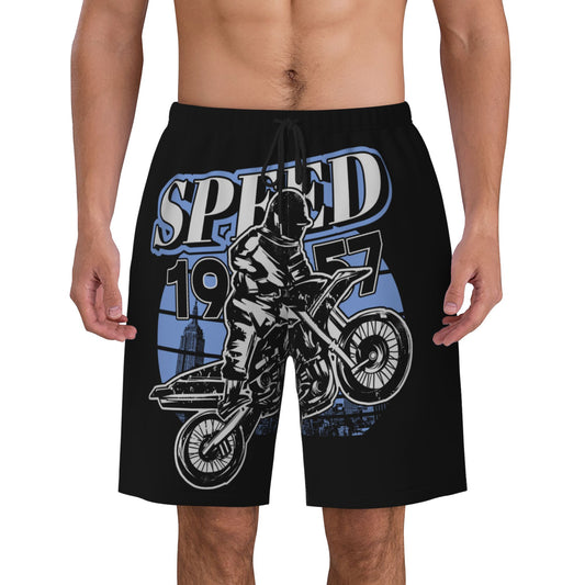 Speed Motorcycle Men's Beach Shorts