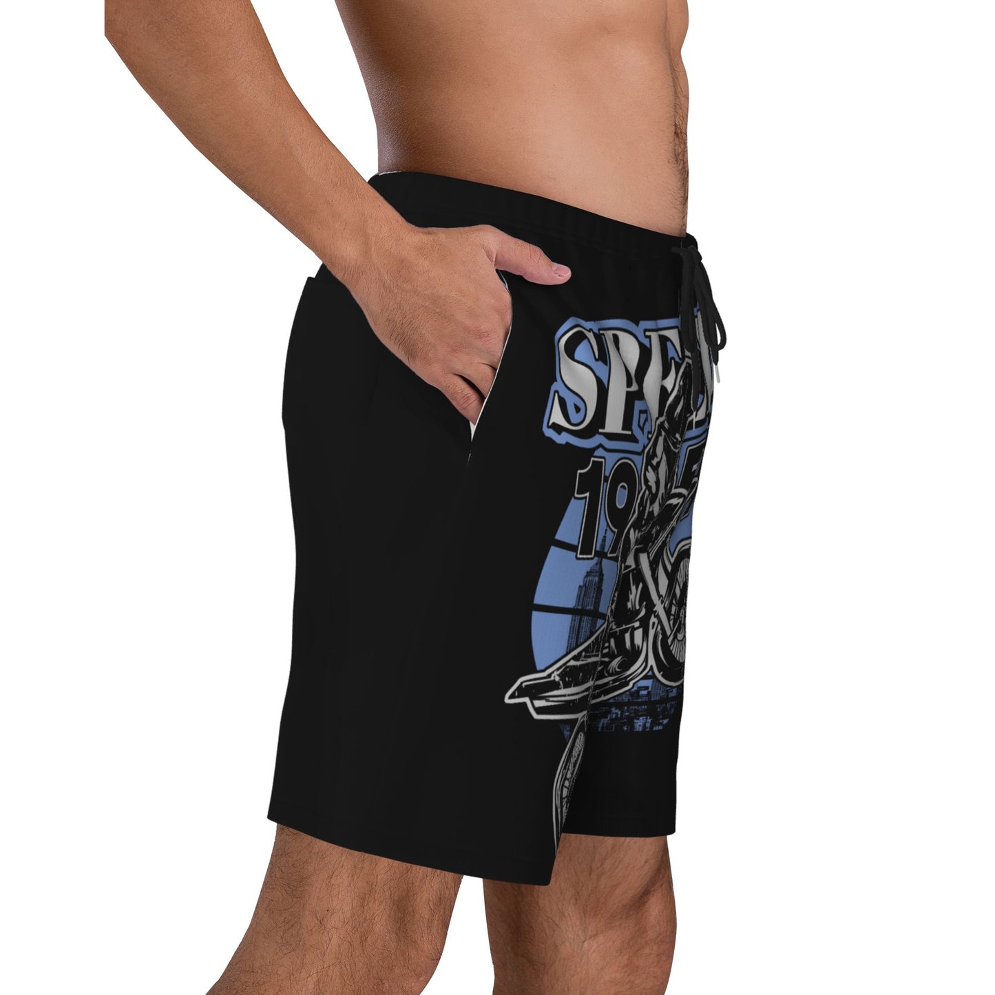 Speed Motorcycle Men's Beach Shorts