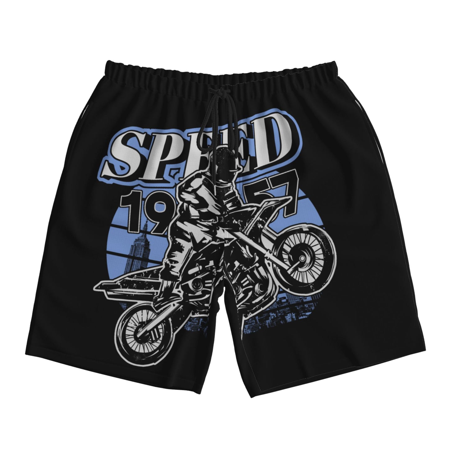 Speed Motorcycle Men's Beach Shorts
