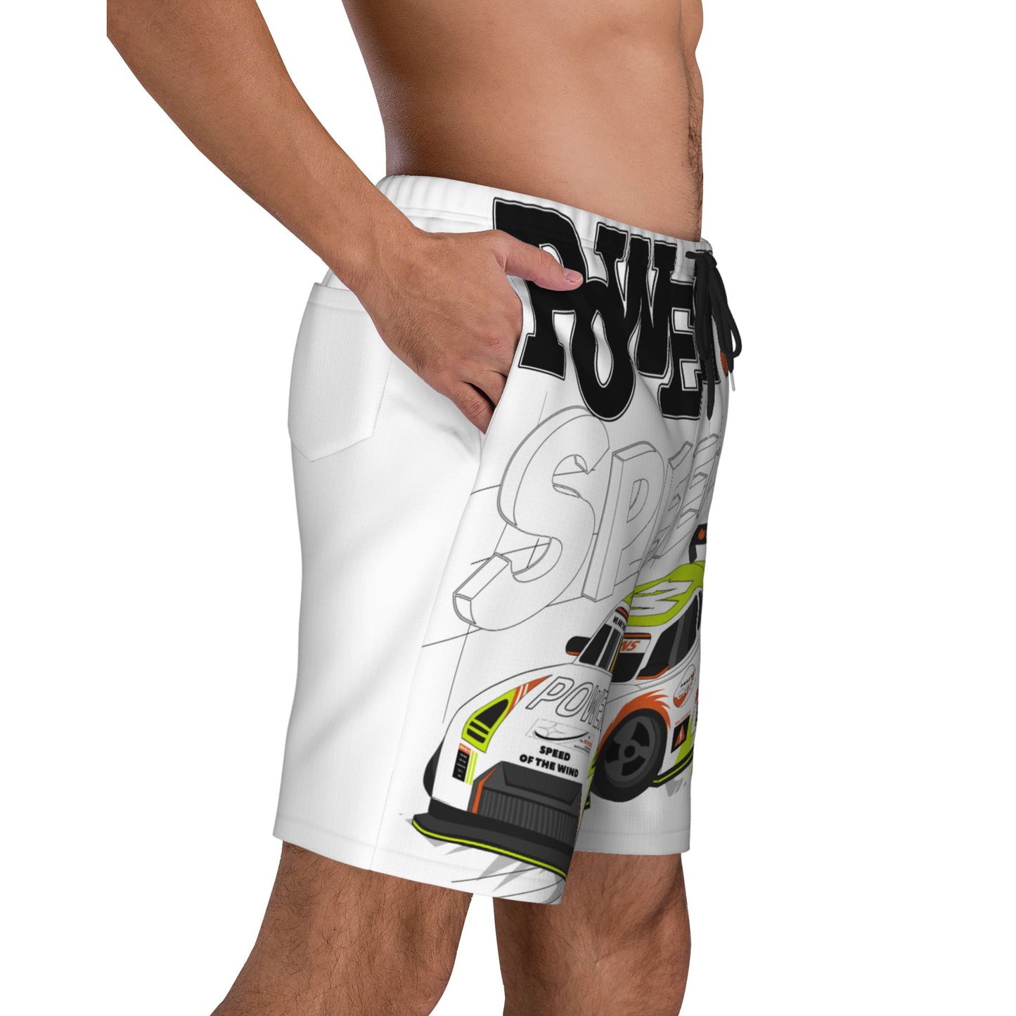 Power And Speed Beach Shorts For Men