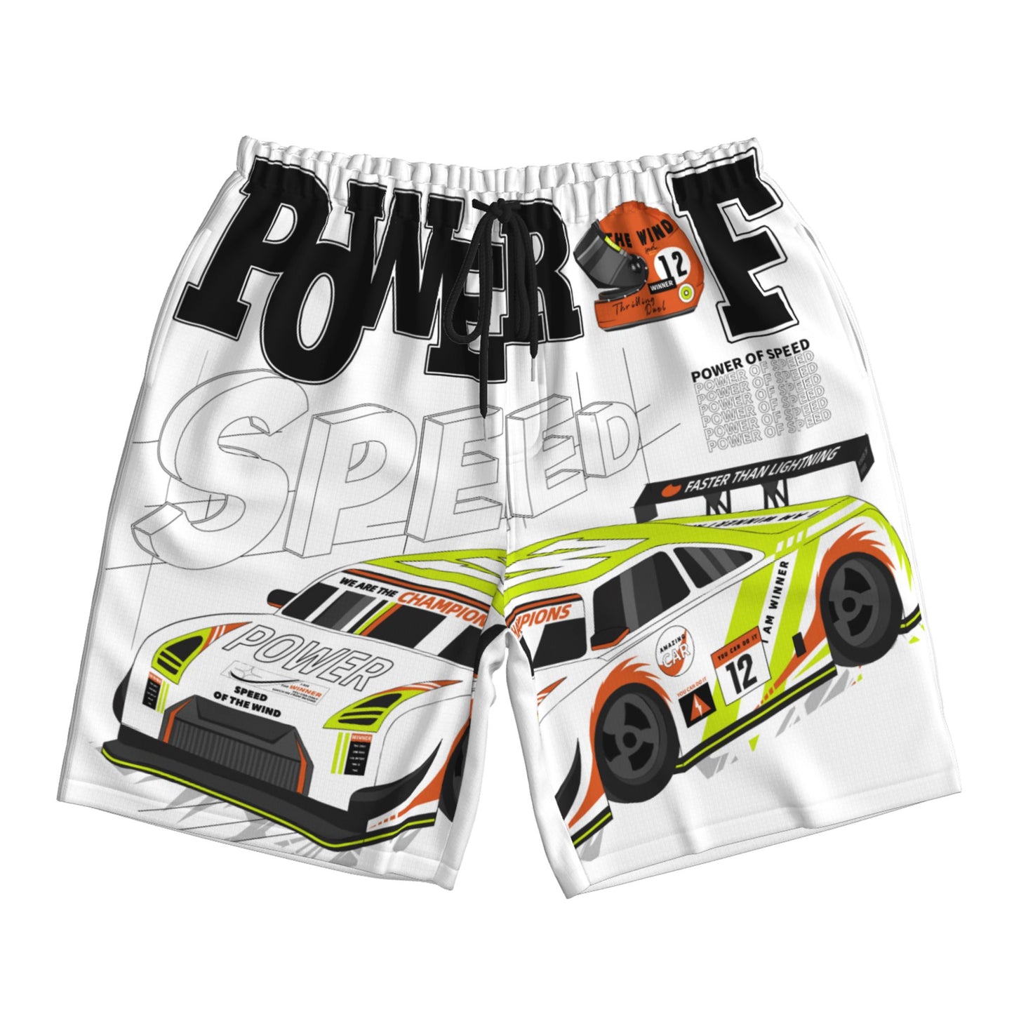 Power And Speed Beach Shorts For Men