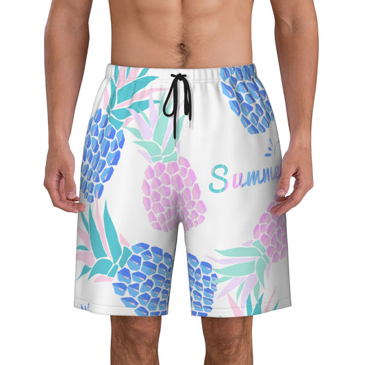 Summer Pineapple Men's Beach Shorts