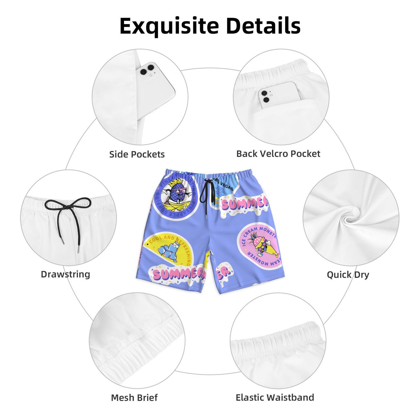 Summer Label Beach Shorts For Men