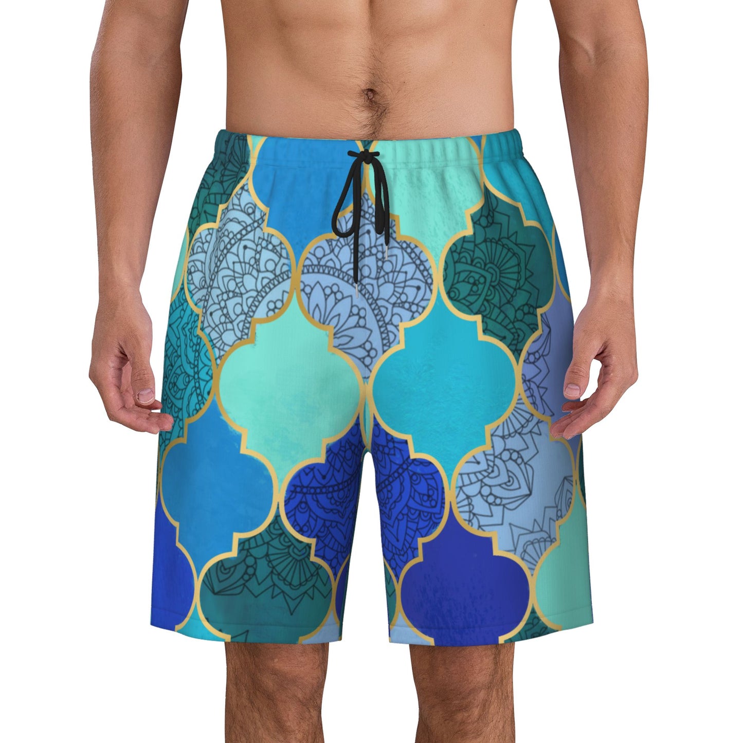Moroccan Patterns Men's Beach Shorts