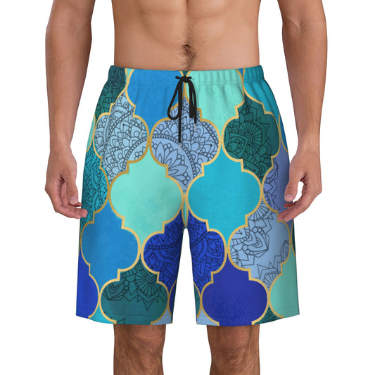 Moroccan Patterns Men's Beach Shorts
