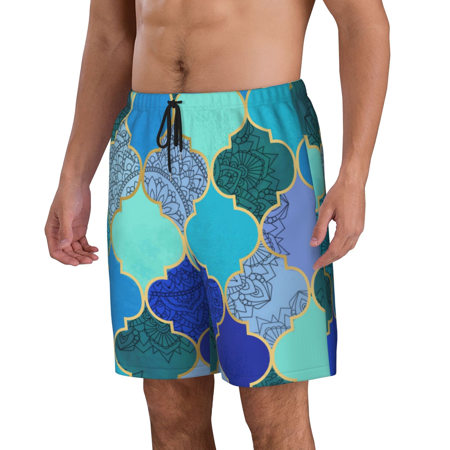 Moroccan Patterns Men's Beach Shorts