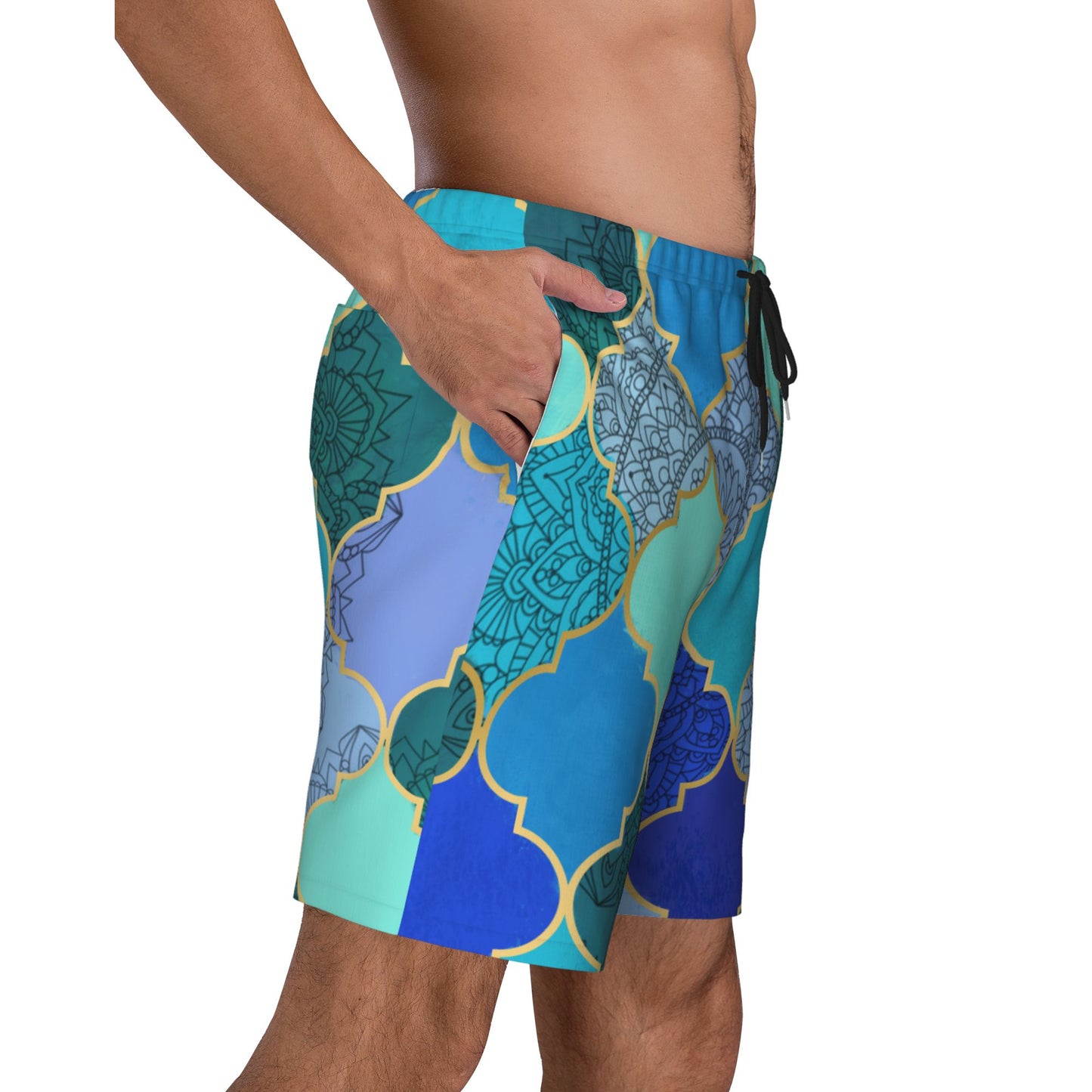 Moroccan Patterns Men's Beach Shorts