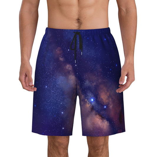 Starry Sky Men's Beach Shorts
