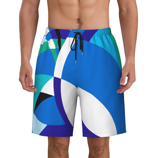 Curvature Geometry Men's Beach Shorts