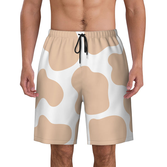 Cow Printed Men's Beach Shorts