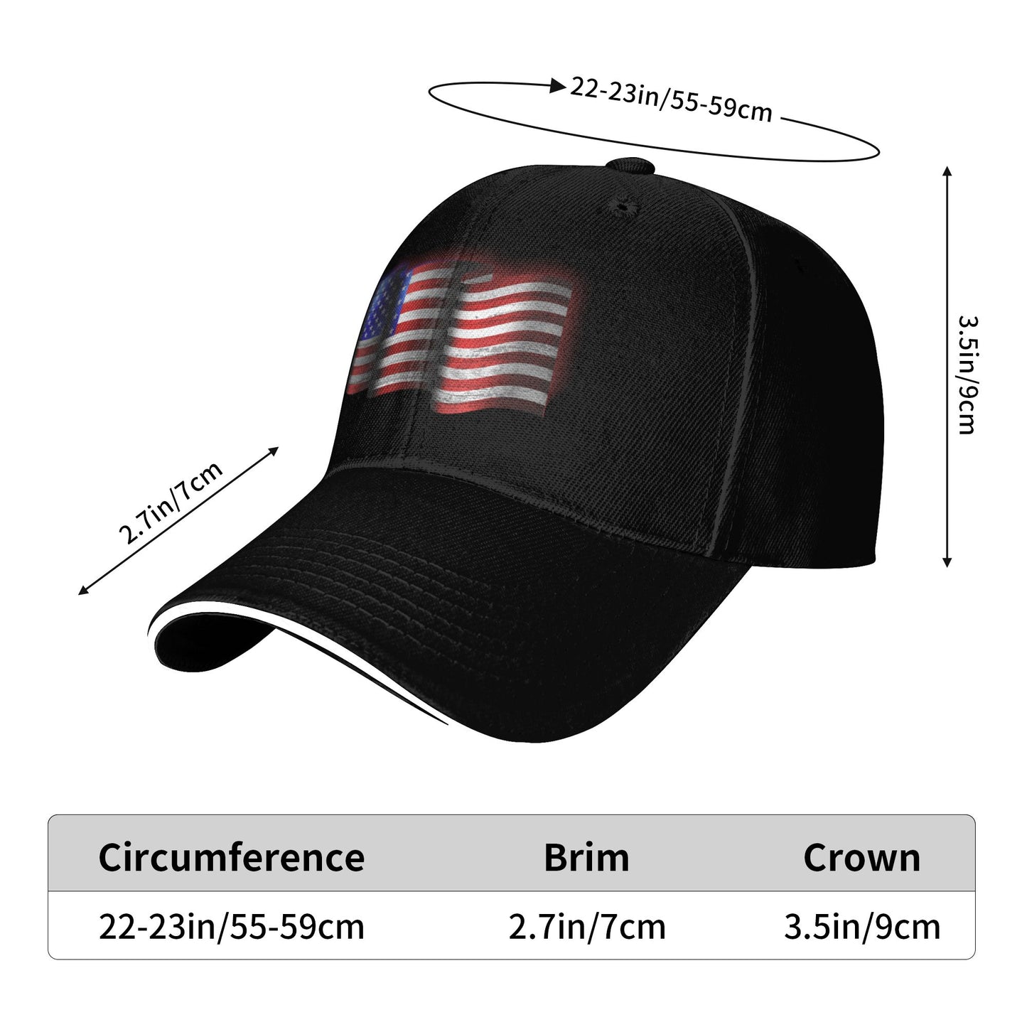American Flag Baseball Caps For Men And Women