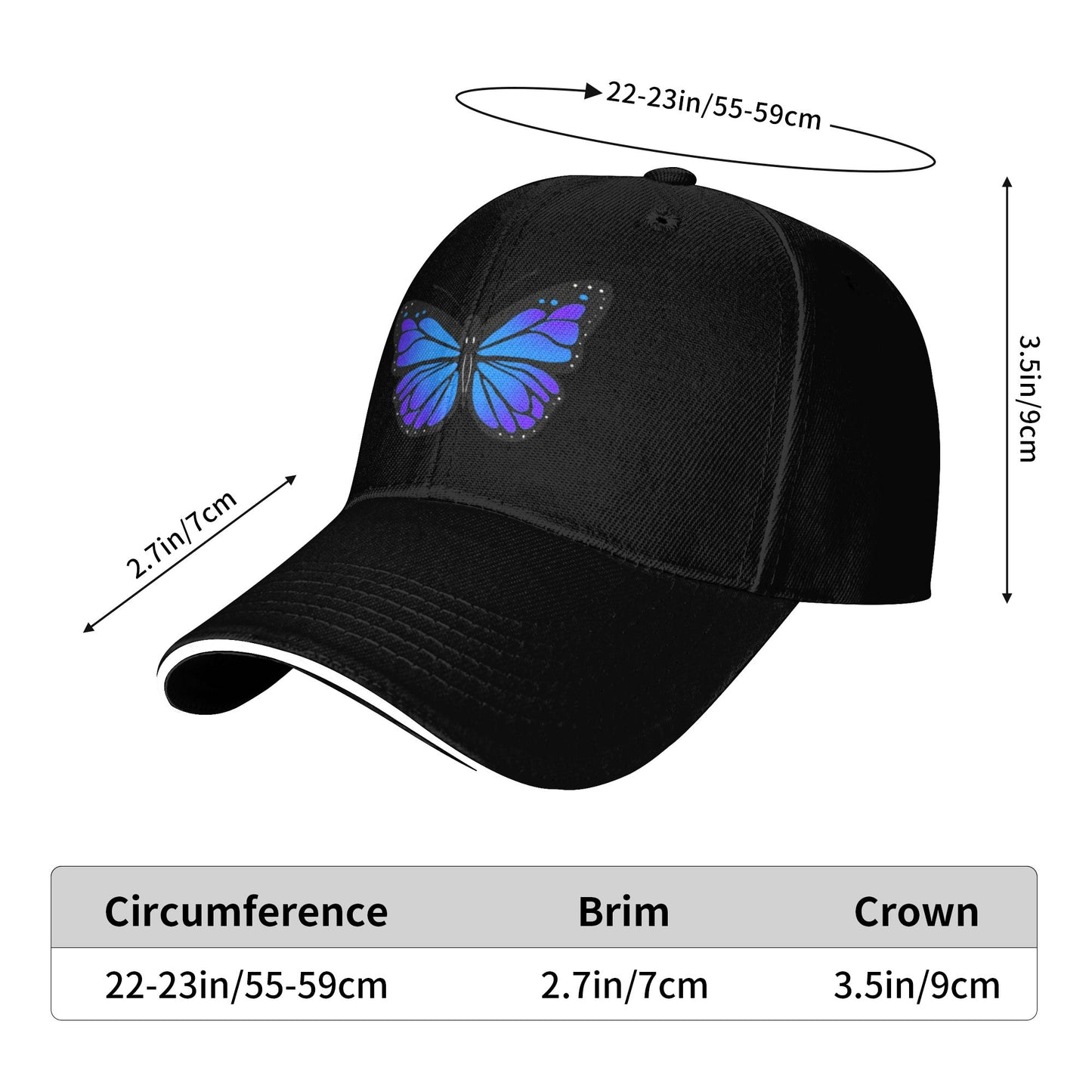 Butterfly Baseball Caps For Men And Women