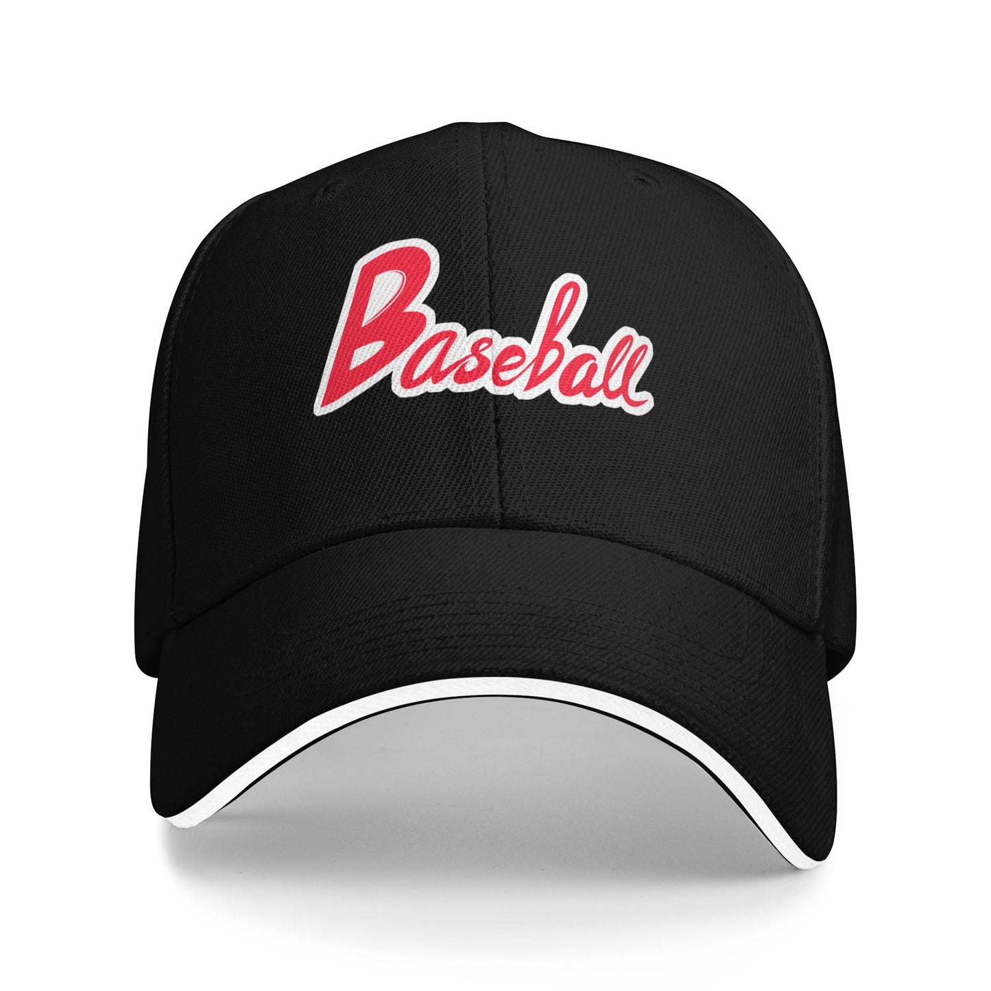 Baseball Word Design Baseball Caps For Men And Women