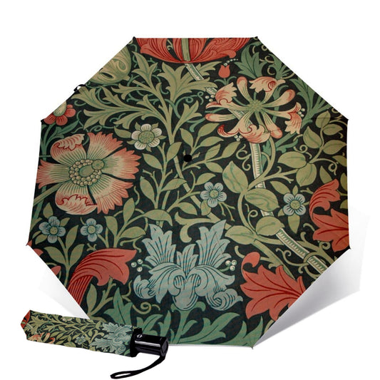 Mini parapluie pliant à motif de fleurs abstraites