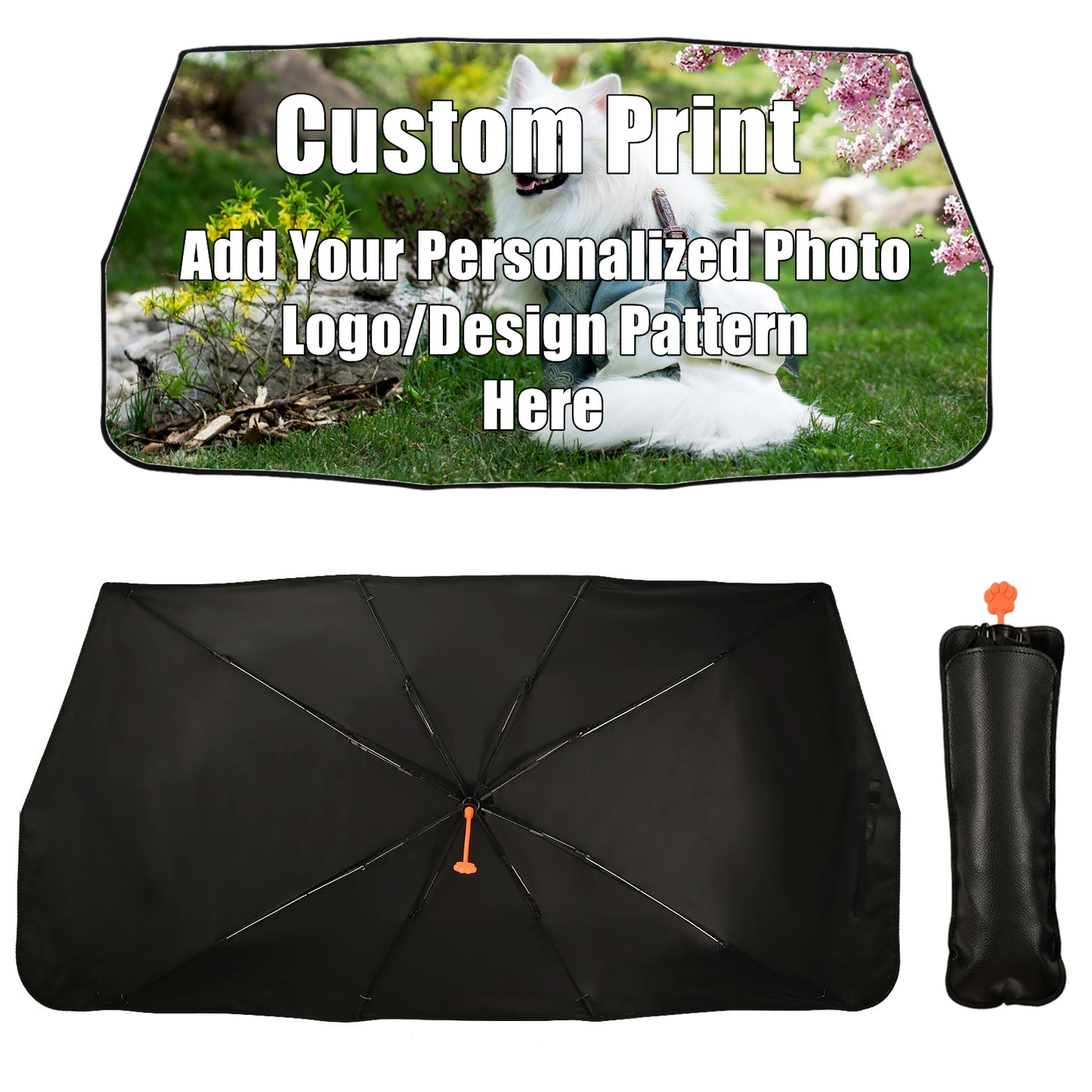 Custom Car Windshield Sun Shade Umbrellas