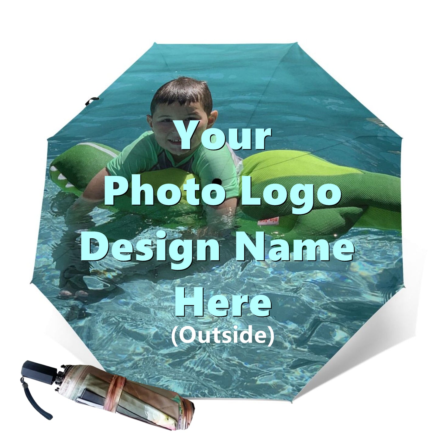 Benutzerdefinierter Mini-Regenschirm mit Design-Logo oder Bild
