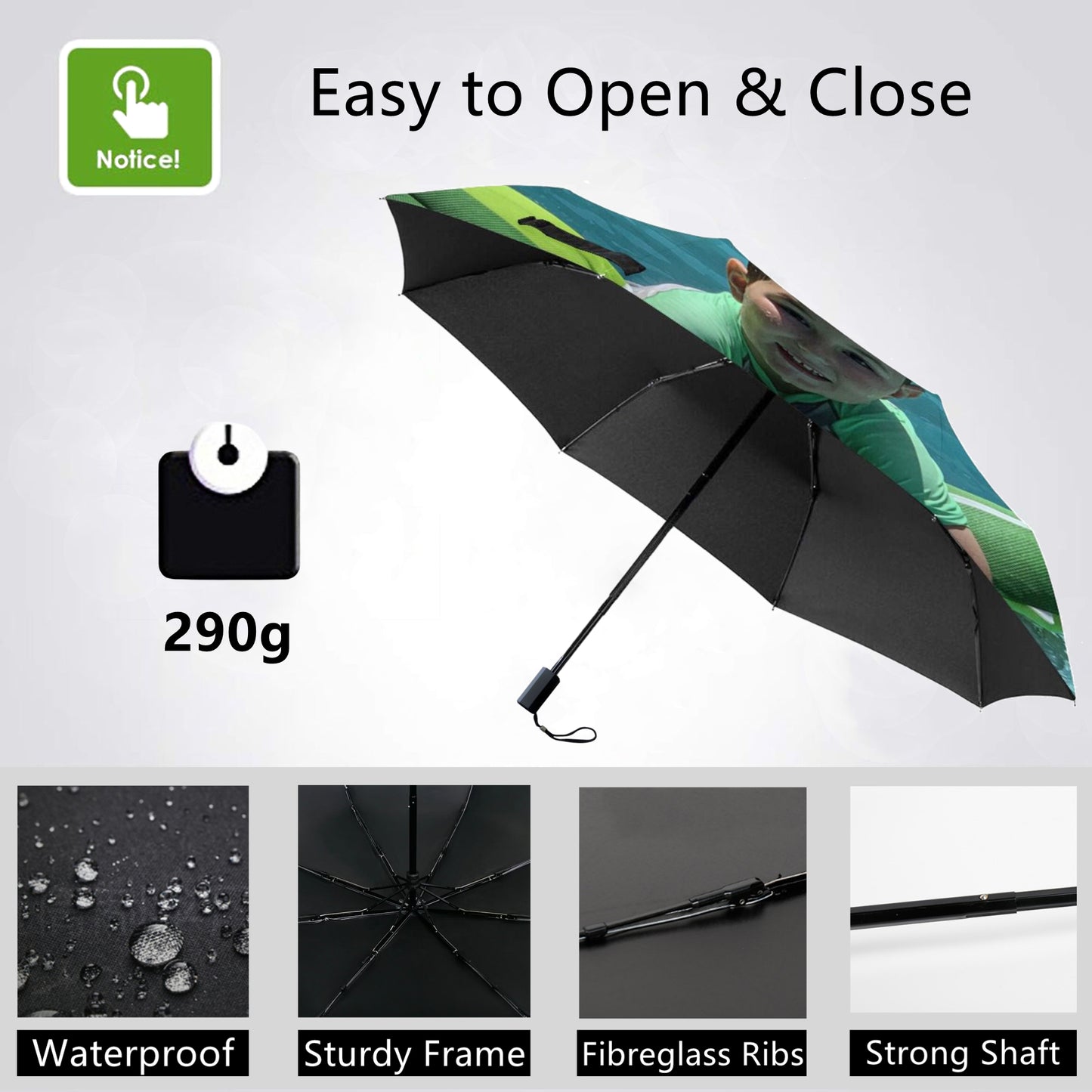 Benutzerdefinierter Mini-Regenschirm mit Design-Logo oder Bild