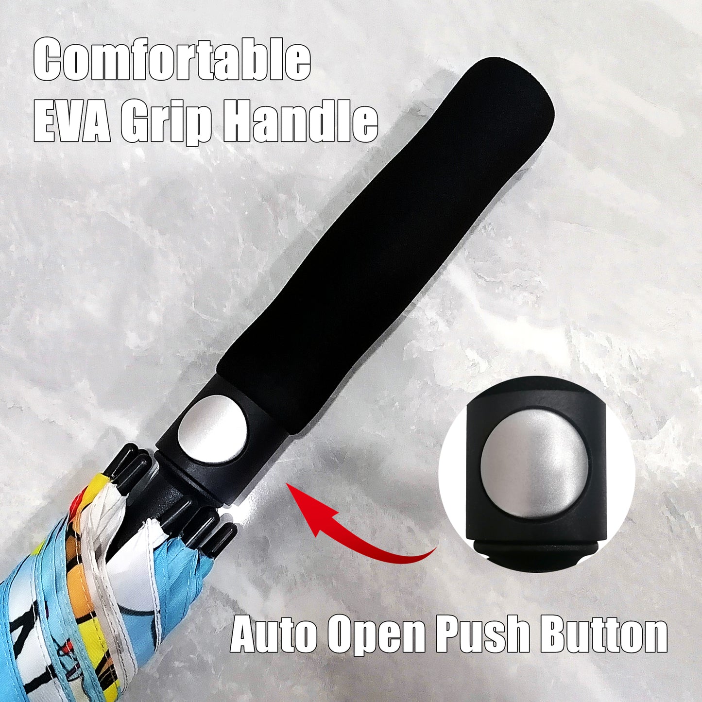 Golfschirme mit individuellem Vollfarbdruck