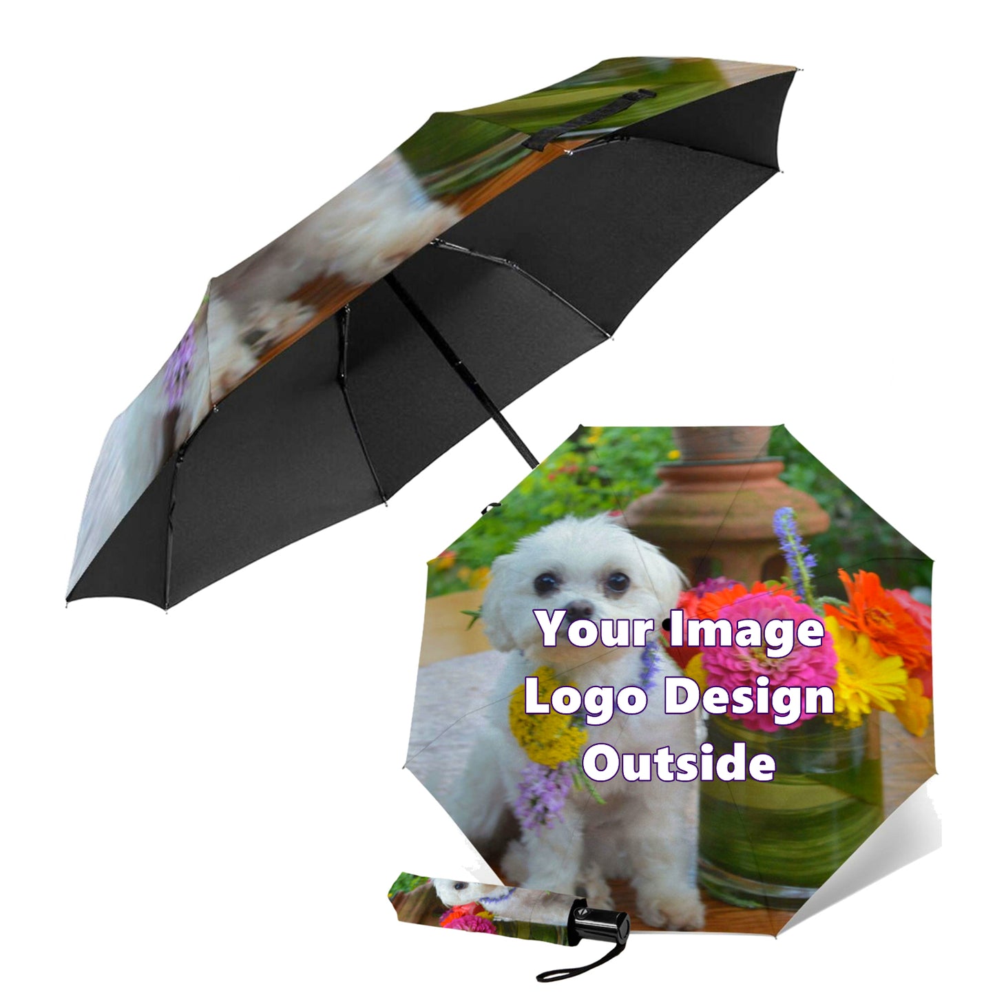 Custom Outside Print Foldable Umbrella