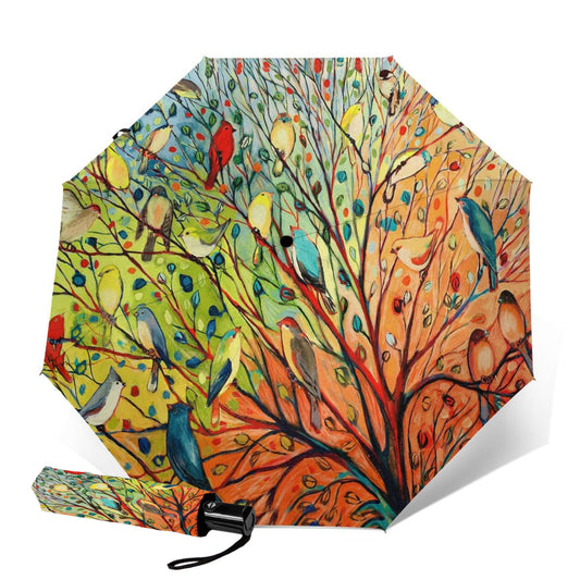 Faltbarer Reiseschirm mit Dickeybird-Print