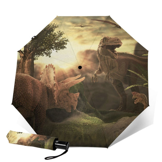 Petit parapluie compact dinosaure