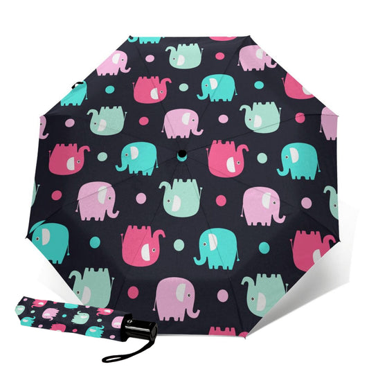 Parapluie de voyage compact éléphant