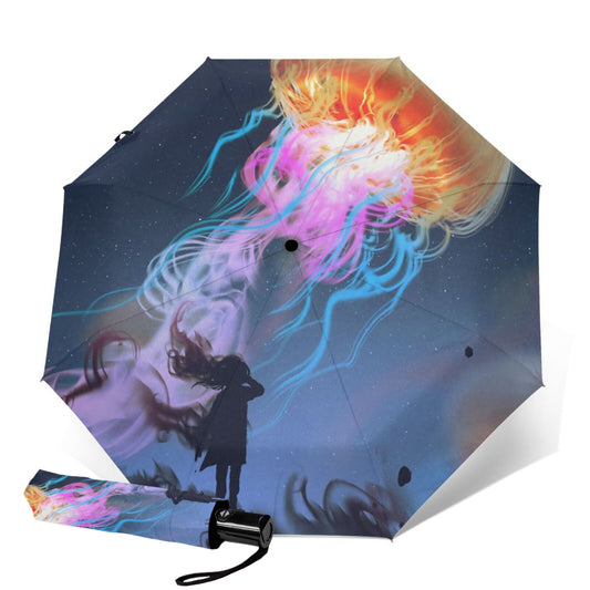 Mini parapluie fantaisie ciel étoilé fille