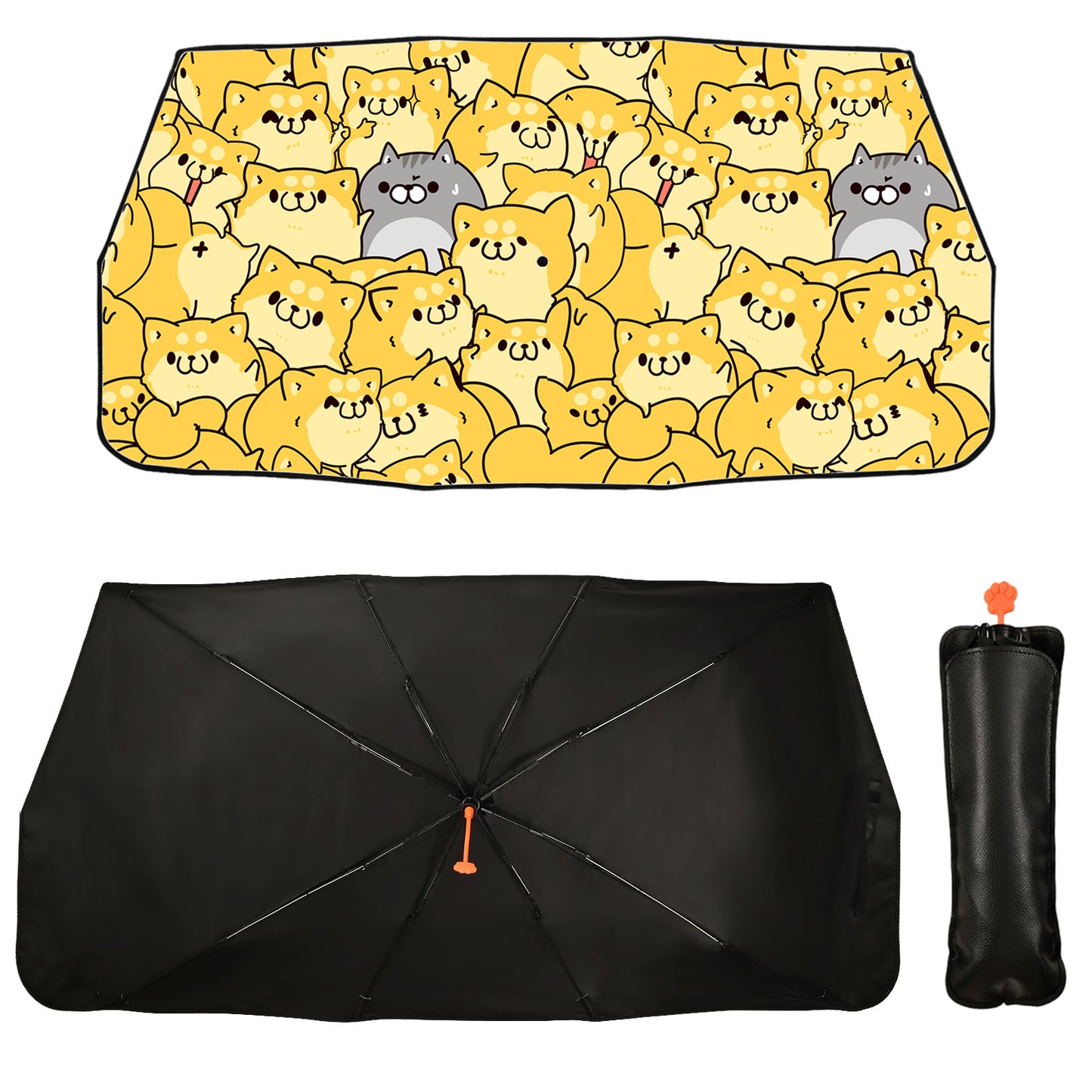Adorables chats, parapluie pare-brise de voiture