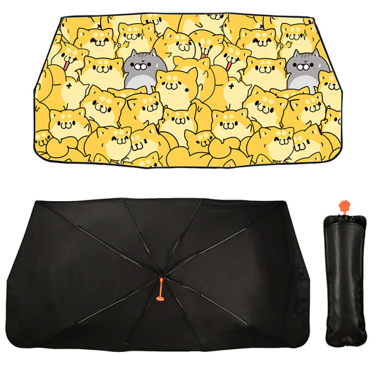 Adorables chats, parapluie pare-brise de voiture