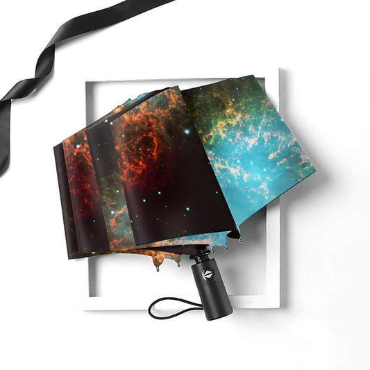 Kleiner faltbarer Regenschirm mit Sternennacht-Design