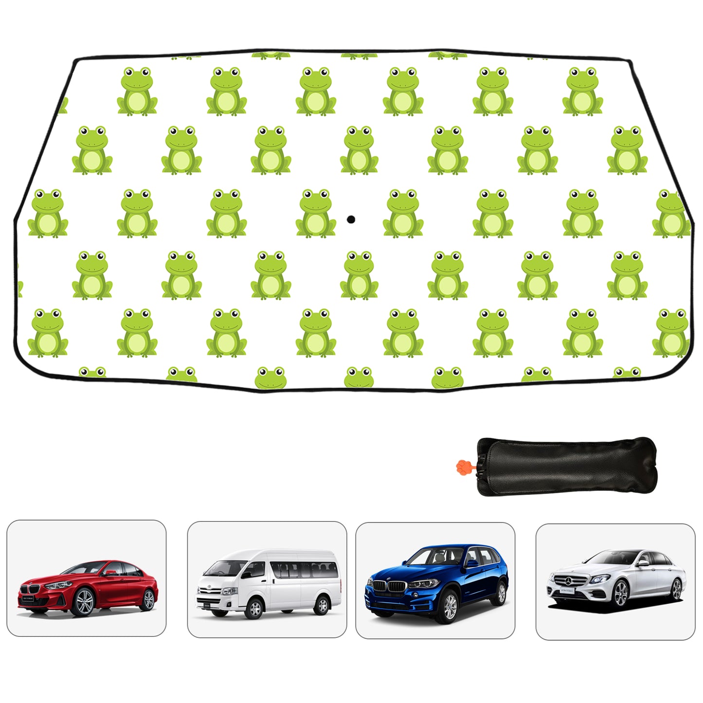Cute Frog Car Windshield Sun Shade