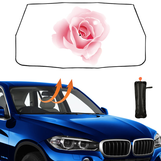 Sonnenschutz für die Windschutzscheibe mit Blumenmuster