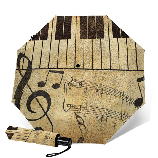 Parapluie de voyage pliable à touches de piano