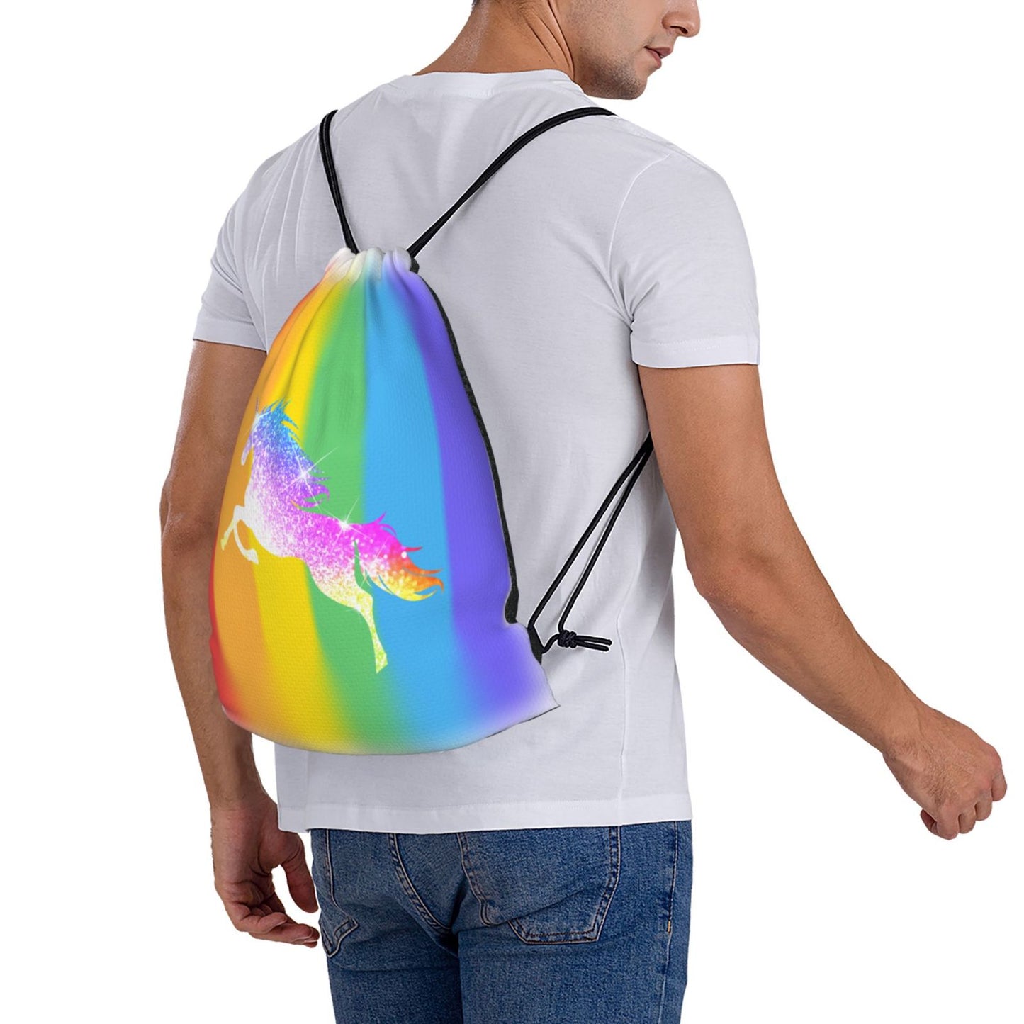 Portable Outdoor Backpack Drawstring Bags