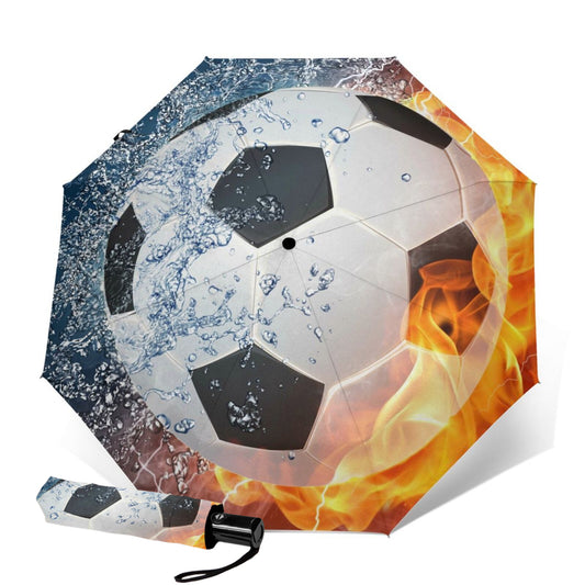 Parapluie pliable à imprimé football
